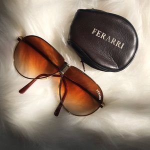 Vintage Foldable Ferrari Aviator Sunglasses